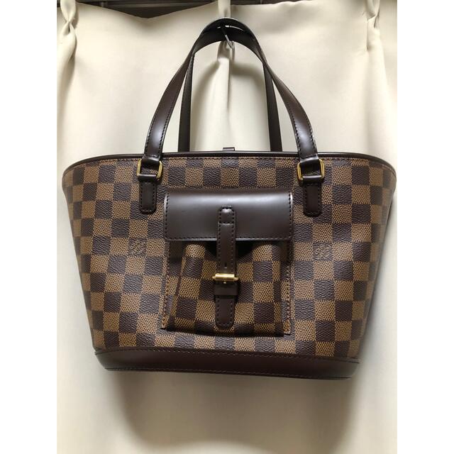 レディース【美品】ルイヴィトン マノスクPM ダミエトートバッグ LOUISVUITTON