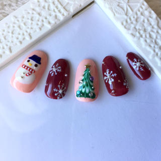 クリスマスネイル♪ コスメ/美容のネイル(つけ爪/ネイルチップ)の商品写真