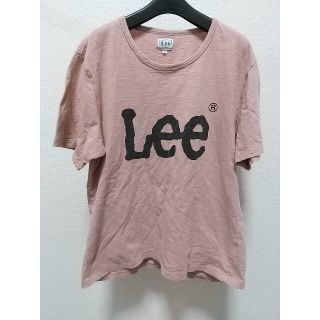 リー(Lee)のLEE ビッグロゴ 半袖 Tシャツ Ｌサイズ 薄ピンク リー アメカジ 古着屋(Tシャツ/カットソー(半袖/袖なし))