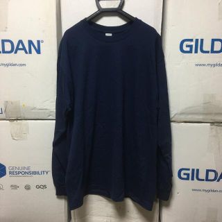 ギルタン(GILDAN)のGILDANギルダン☆ロンT☆長袖無地Tシャツ☆ポケット無し☆紺色☆ネイビー★L(Tシャツ/カットソー(七分/長袖))