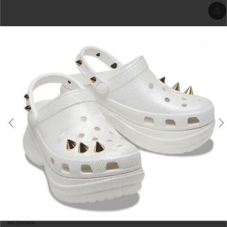 クロックス(crocs)のcrocs クラシックベイグリッター　ラメ(サンダル)