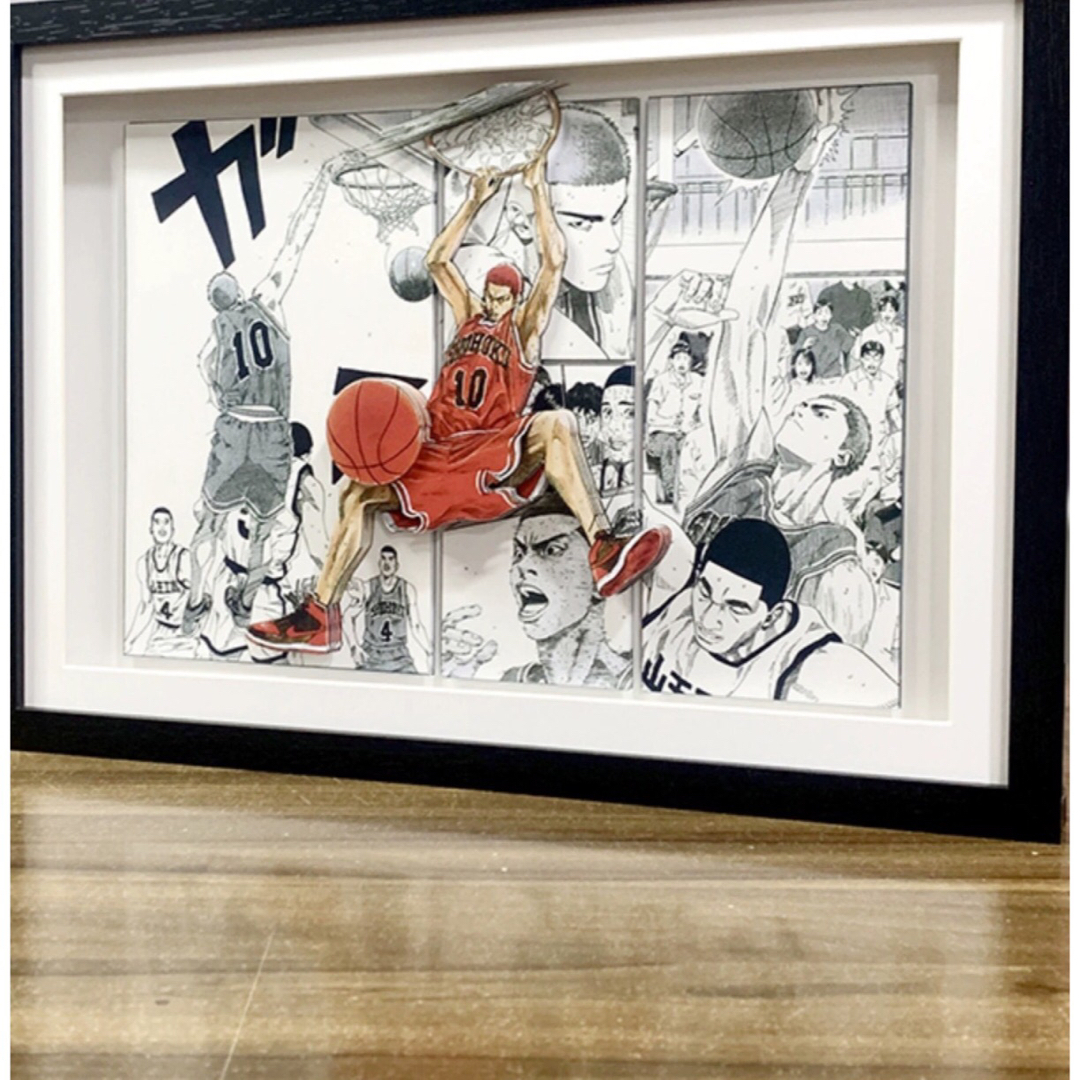🏀スラムダンク SLAM DUNK ◎桜木花道 立体 3D アート 絵画20の 🏀スラムダンク SLAM DUNK ◎桜木花道 立体 3D アート 絵画20の