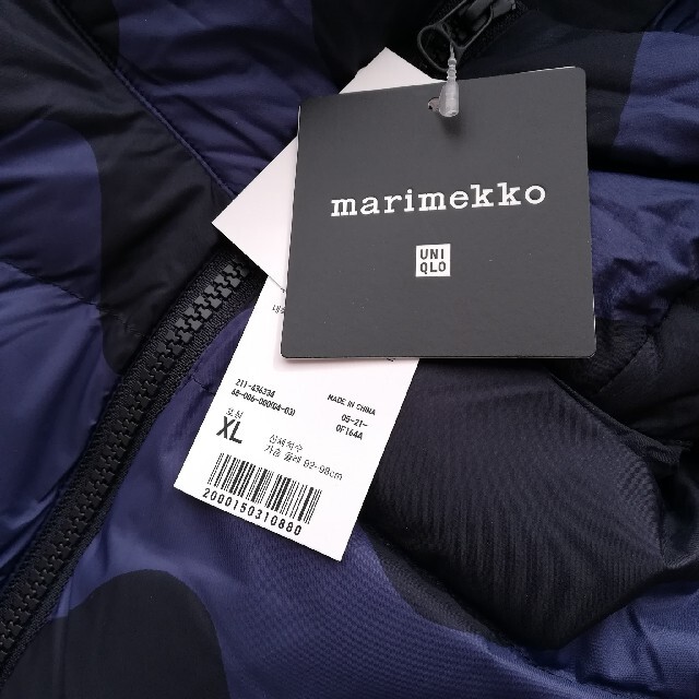 ユニクロ　マリメッコ　marimekko　XL 　ダウン　フード　日本未入荷