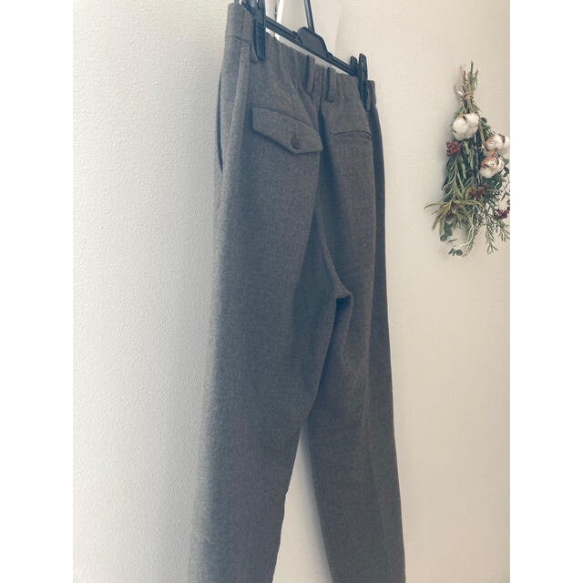 LIDNM  リドム　WOOL STRAIGHT SLACKS ブラウン　M   メンズのパンツ(スラックス)の商品写真