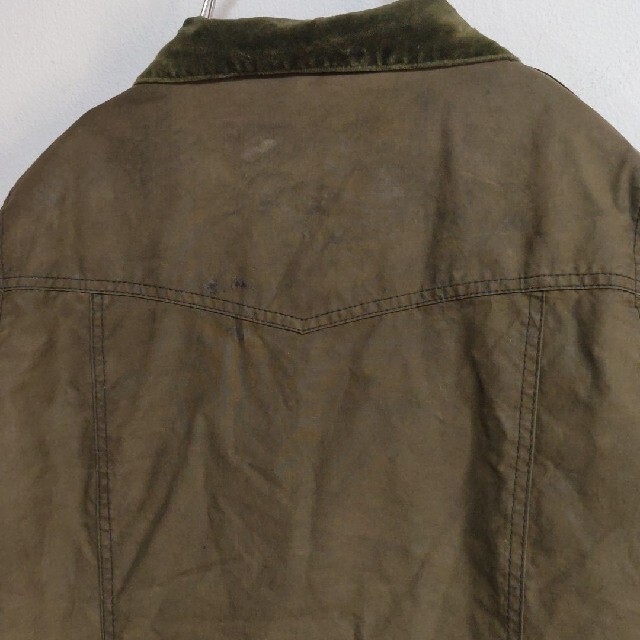 Barbour(バーブァー)のBarbour バブアー ラスキン ワックスユーティリティジャケット カーキ メンズのジャケット/アウター(ミリタリージャケット)の商品写真