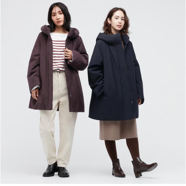 UNIQLO(ユニクロ)のハイブリッドダウンショートコート　ユニクロ　UNIQLO レディースのジャケット/アウター(ダウンコート)の商品写真