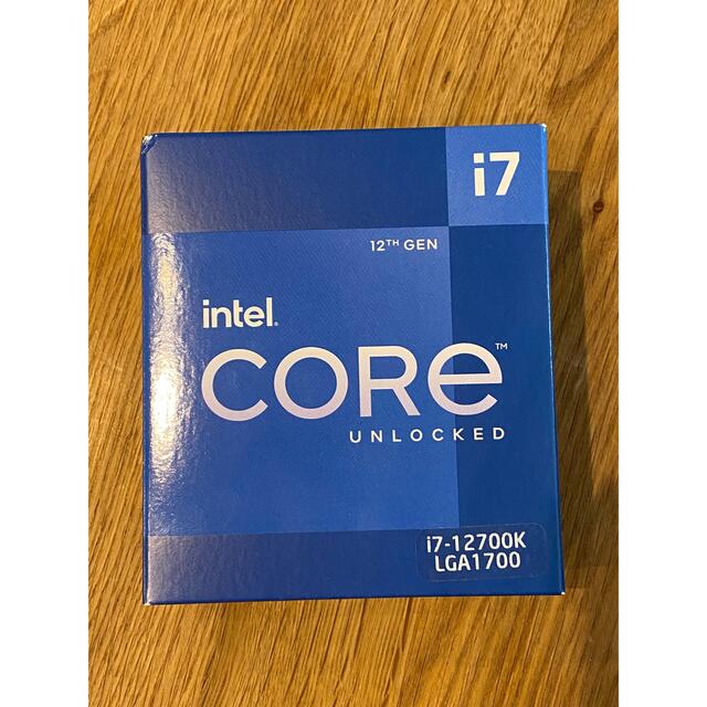 intelインテル　第12世代Core i7-12700K 新品未開封