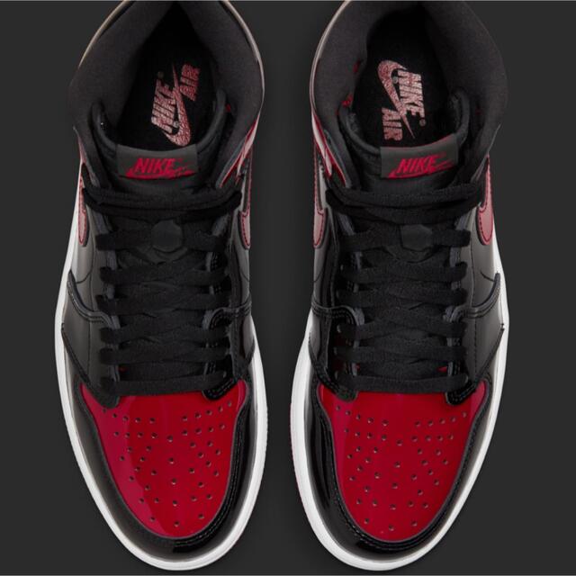 AIR JORDAN 1 RETRO HIGH OG PATENT BRED メンズの靴/シューズ(スニーカー)の商品写真