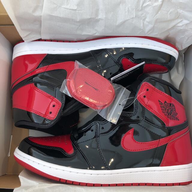 NIKE AIR JORDAN 1 HIGH OG PATENT BRED