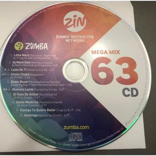 ズンバ(Zumba)のズンバ　megamix63 zumba CD メガミックス(クラブ/ダンス)