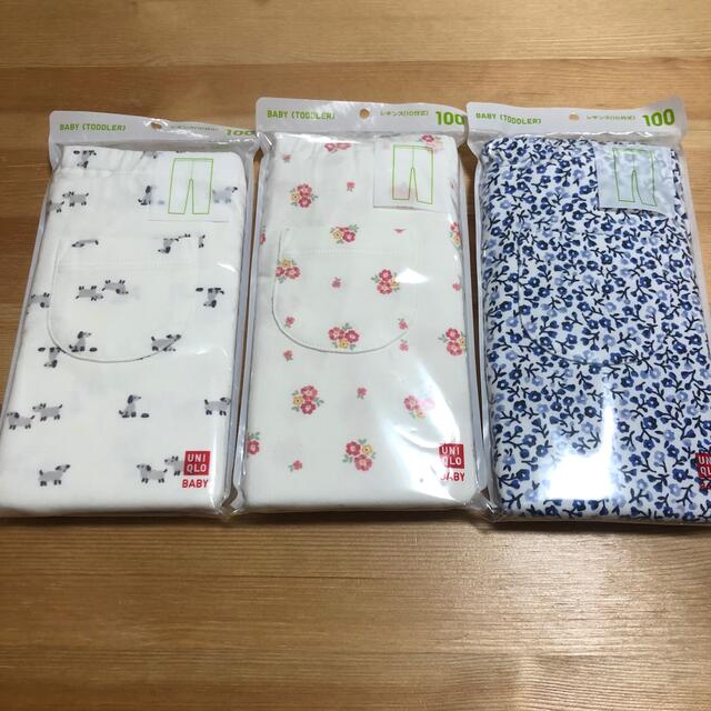 UNIQLO(ユニクロ)のUNIQLO レギンス　100 キッズ/ベビー/マタニティのキッズ服女の子用(90cm~)(パンツ/スパッツ)の商品写真