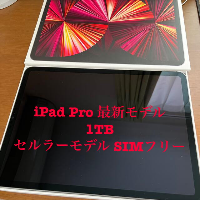 【美品】iPad Pro 11インチ Wi-Fi+Cellular1TB第3世代タブレット