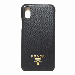 プラダ(PRADA)のPRADA(プラダ) 携帯電話ケース - 黒(モバイルケース/カバー)