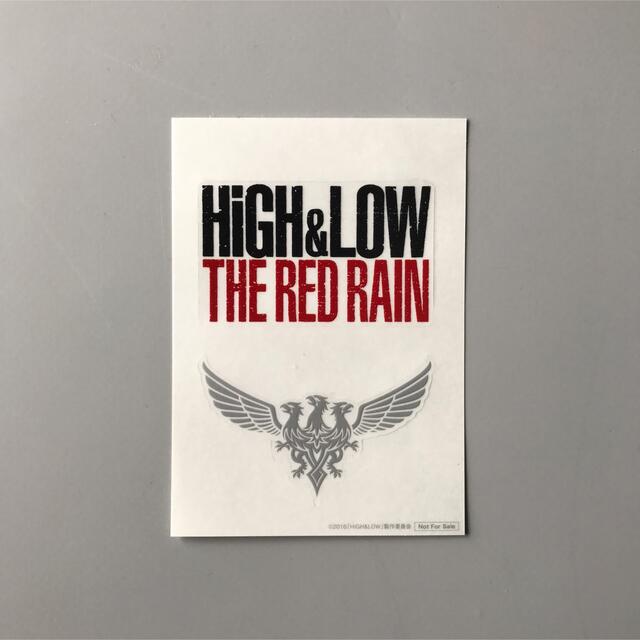 EXILE TRIBE(エグザイル トライブ)のHIGH&LOW THE RED RAIN ステッカー 非売品 自動車/バイクのバイク(ステッカー)の商品写真