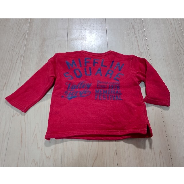3can4on(サンカンシオン)のサンカンシオン トレーナー 赤 キッズ/ベビー/マタニティのベビー服(~85cm)(トレーナー)の商品写真