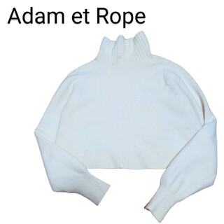 アダムエロぺ(Adam et Rope')のAdam et Rope ショート丈 タートルネック ウールニット(ニット/セーター)