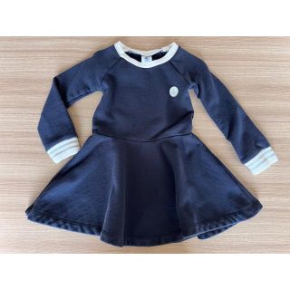 プチバトー(PETIT BATEAU)の【PETIT BATEAU プチバトー】95cm スウェット切り替えワンピース(ワンピース)