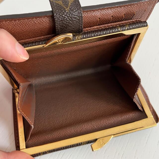 LOUIS VUITTON(ルイヴィトン)のLOUIS VUITTON モノグラム 二つ折り がま口 財布 レディースのファッション小物(財布)の商品写真