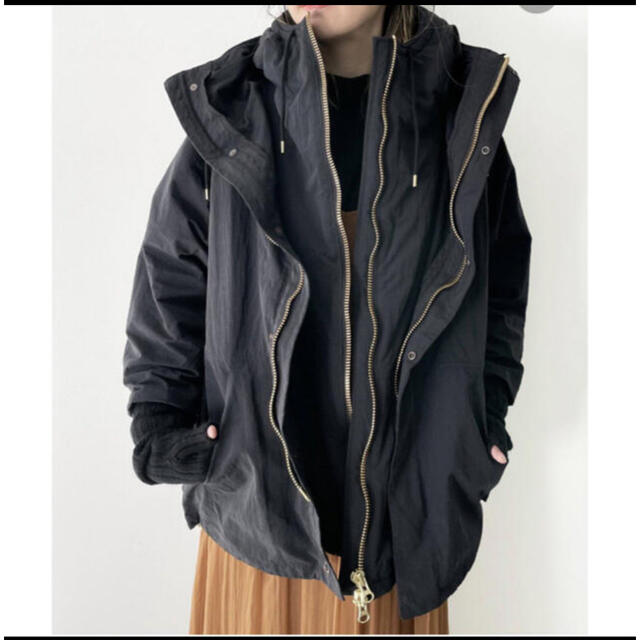 L'Appartement DEUXIEME CLASSE(アパルトモンドゥーズィエムクラス)の【REMI RELIEF/レミレリーフ】 Zip up 2way Blouson レディースのジャケット/アウター(ブルゾン)の商品写真