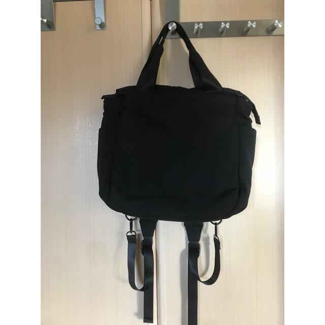 GU(ジーユー)の完売　GU 2wayマザーズリュック　ブラック レディースのバッグ(リュック/バックパック)の商品写真