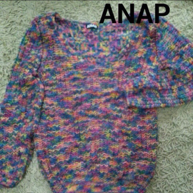 ANAP(アナップ)のミックスカラーニット レディースのトップス(ニット/セーター)の商品写真