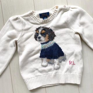 ポロラルフローレン(POLO RALPH LAUREN)のラルフローレン　犬　コットンニット　3T (カーディガン)