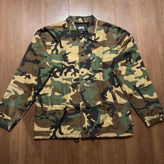 STUSSY ステューシー ナイロンジャケット カモ 迷彩 バイカラー