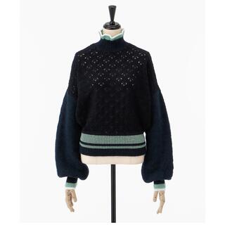 マメ(mame)のmame  Crochet Knit Sweater 伊勢丹限定(ニット/セーター)