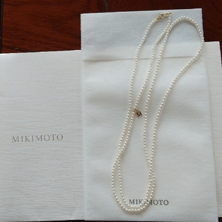 ミキモト(MIKIMOTO)のMIKIMOTOベビーパールネックレス８１センチ(ネックレス)