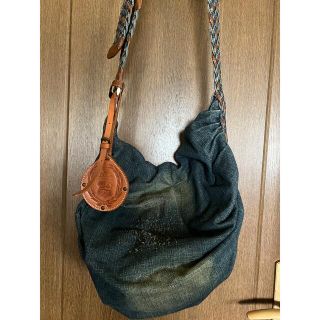 【極美品】Dakota ダコタ ショルダーバッグ デニム レザー 金具