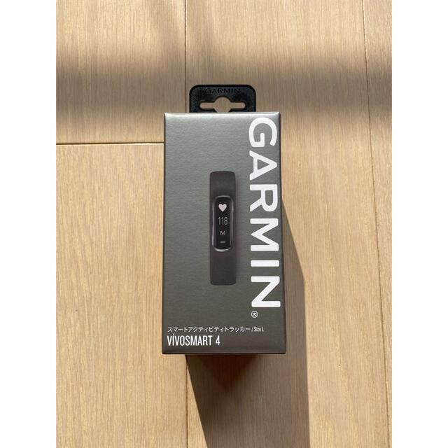 GARMIN(ガーミン)のかよ様　GARMIN  VIVOSMART4  Size Ｌ　ブラック　超美品！ スポーツ/アウトドアのトレーニング/エクササイズ(トレーニング用品)の商品写真