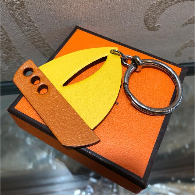 未使用 HERMES エルメス ヨット キーホルダー キーリング バック 未使用 HERMES エルメス ヨット キーホルダー キーリング バック