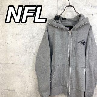 希少 90s NFL フルジップパーカー 刺繍 チームロゴ バックプリント美品(パーカー)