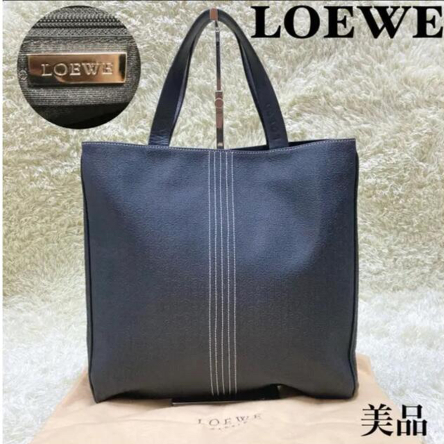 LOEWE A4収納可能  トートバッグ リピートアナグラム