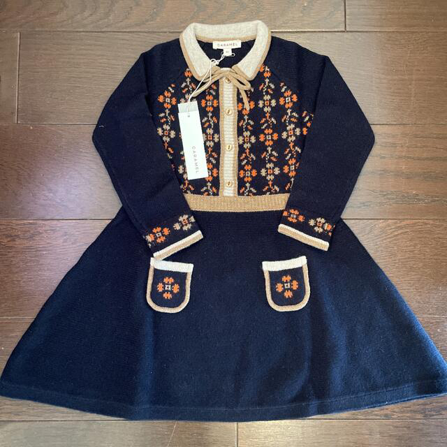 Caramel baby&child (キャラメルベビー&チャイルド)のCaramel ELARA DRESS MIDNIGHT キッズ/ベビー/マタニティのキッズ服女の子用(90cm~)(ワンピース)の商品写真