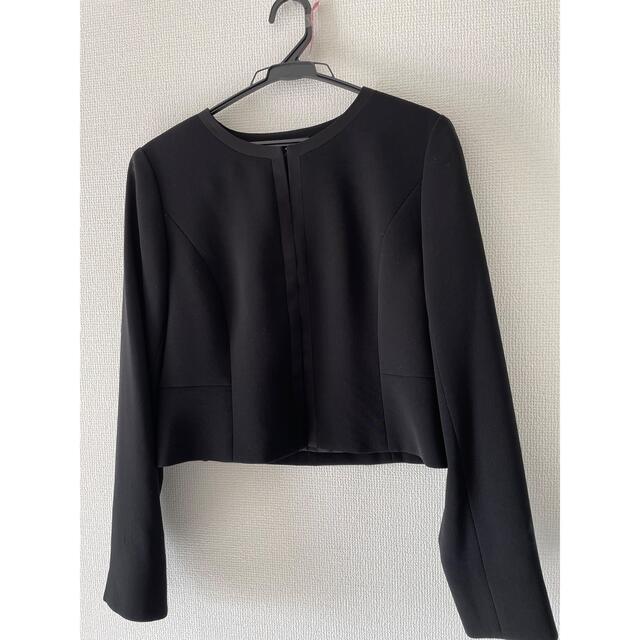 AIMER(エメ)のAIMER フォーマル　ワンピース　ジャケット　ブラック　美品 レディースのフォーマル/ドレス(礼服/喪服)の商品写真
