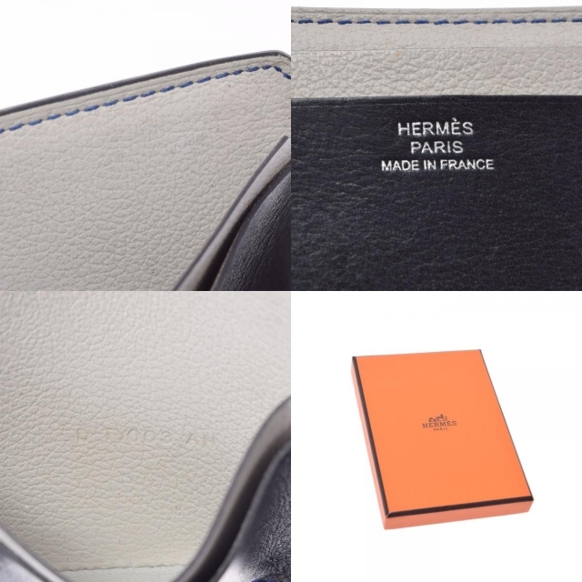 Hermes(エルメス)のエルメス  シティ 4CC パスケース トリコロール カードケース 黒/グ メンズのファッション小物(名刺入れ/定期入れ)の商品写真