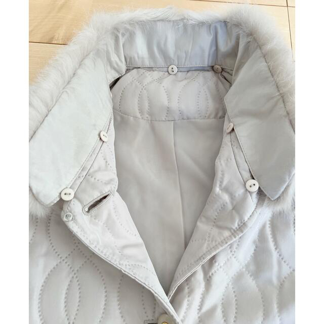 極美品♡ラビットファー付きコート レディースのジャケット/アウター(ロングコート)の商品写真
