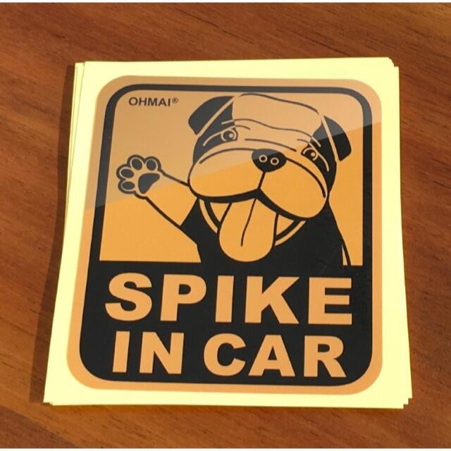 MINI ミニクーパーのマスコットのSPIKE IN CARステッカー その２ 自動車/バイクの自動車(車外アクセサリ)の商品写真