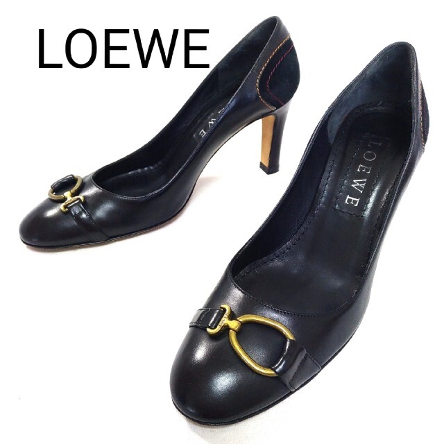 LOEWE イタリアレザーパンプス eva.gov.co