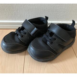 【超美品】ブラック　スニーカー　シューズ　15cm(スニーカー)