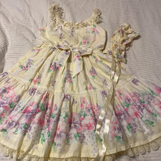 Angelic Pretty - sugar pansyジャンパースカート ハーフ Angelic Pretty - sugar pansyジャンパースカート ハーフ