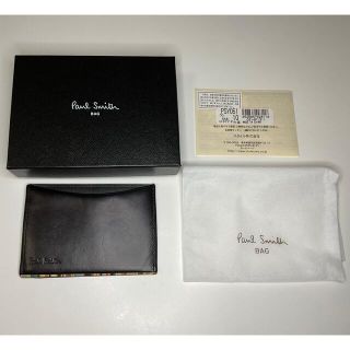 ポールスミス(Paul Smith)のPaul Smith 定期入れ パスケース ブラック×パープル(名刺入れ/定期入れ)