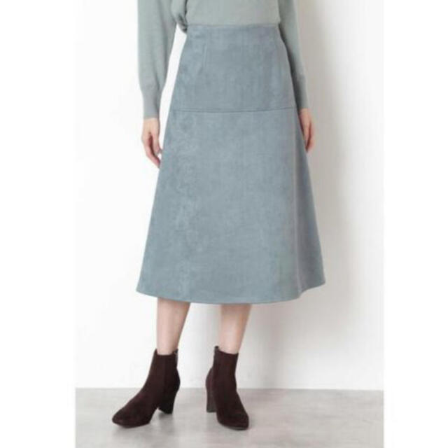 NATURAL BEAUTY BASIC(ナチュラルビューティーベーシック)のNBB スエードスカート レディースのスカート(ひざ丈スカート)の商品写真