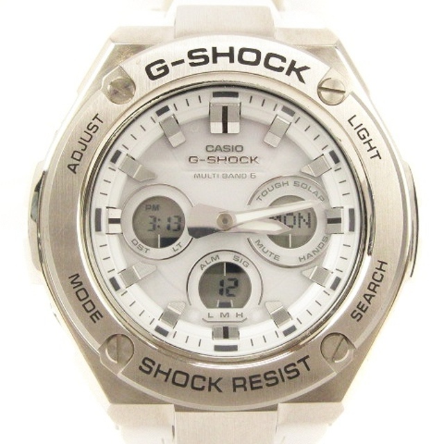 G-SHOCK(ジーショック)のカシオジーショック 腕時計 電波ソーラー GST-W310 シルバー系 ホワイト レディースのファッション小物(腕時計)の商品写真