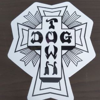 ドッグタウン(DOG TOWN)の(縦14.2cm横11.5cm) DOGTOWN ステッカー(スケートボード)