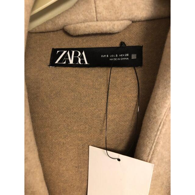 ZARA(ザラ)のZARA レディース　コート　M ベージュ レディースのジャケット/アウター(チェスターコート)の商品写真