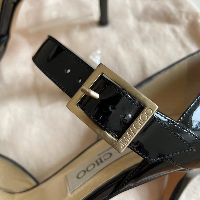 JIMMY CHOO(ジミーチュウ)のジミーチュウ　メリージェーン　10㎝ヒール　38.5サイズ レディースの靴/シューズ(ハイヒール/パンプス)の商品写真