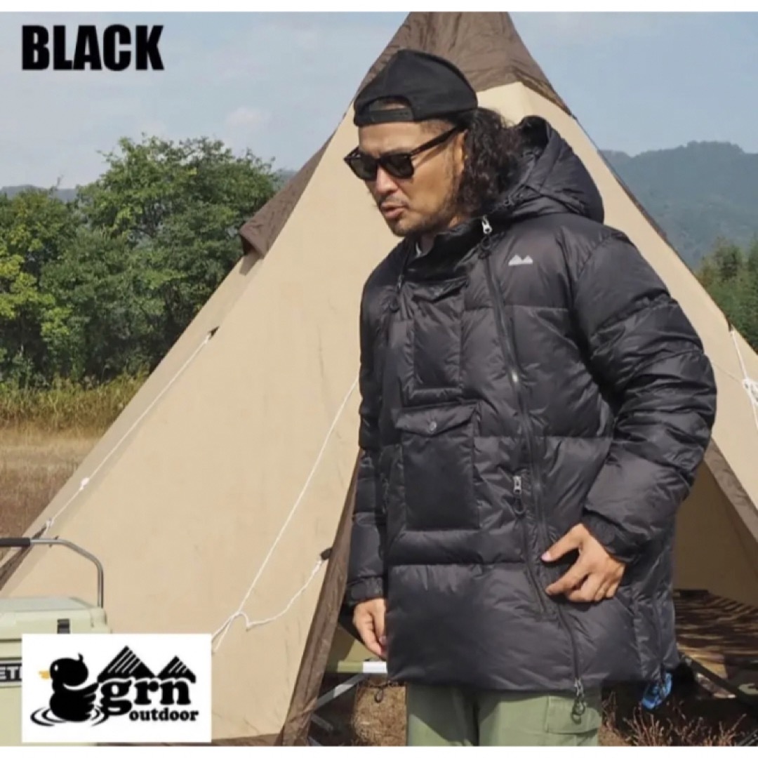 新品☆サイズLかM有☆grn OFF to ON JACKET ダウンジャケット-