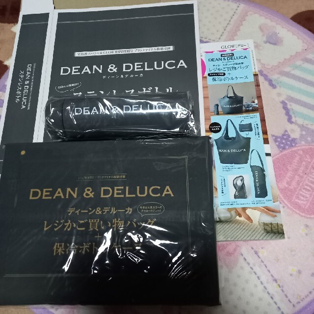 DEAN & DELUCA(ディーンアンドデルーカ)のDEAN&DELUCA 特別付録バック+ボトルケース+ボトルの3点セット 新品 レディースのバッグ(エコバッグ)の商品写真